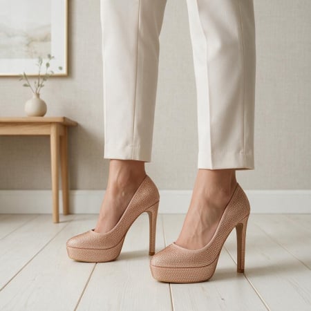 Pantofi cu toc - Pantofi eleganti cu toc 916-68