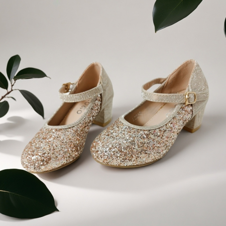 Pantofi eleganti cu toc A2215auriu [6]