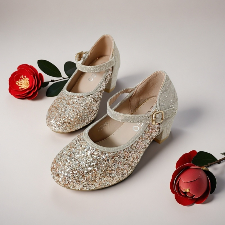 Pantofi eleganti cu toc A2215auriu [8]