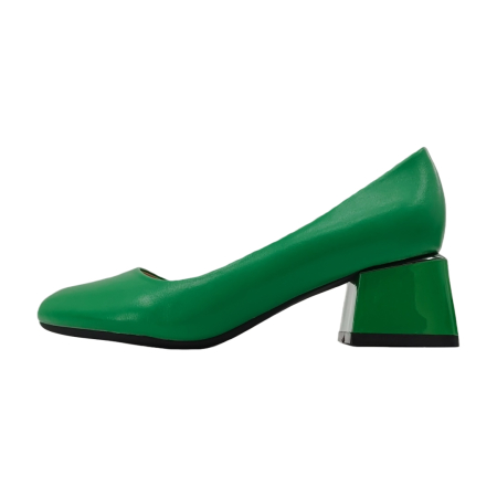 Pantofi cu toc - Pantofi eleganti cu toc C-152verde