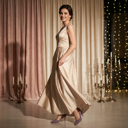 Pantofi eleganti cu toc FX-9mov [6]