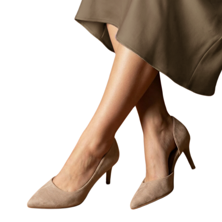 Damă - Pantofi eleganti cu toc FX-9bej