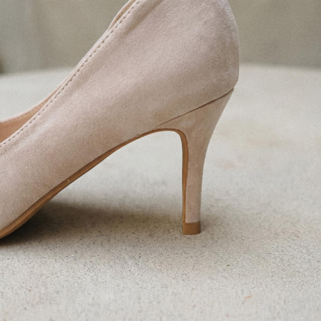 Damă - Pantofi eleganti cu toc FX-9bej