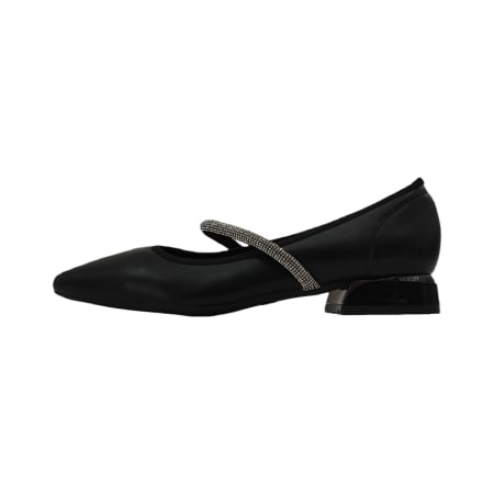 Pantofi cu toc - Pantofi eleganti cu toc jos C-150negru