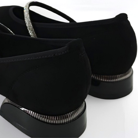 Pantofi eleganti cu toc jos C-151negru [9]