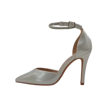 Pantofi cu toc - Pantofi eleganti cu toc L-53argintiu