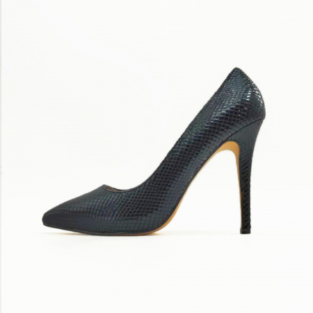 Pantofi cu toc - Pantofi eleganti cu toc stiletto 99219negru