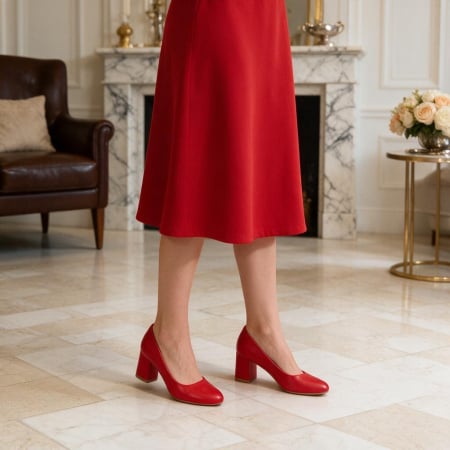 Damă - Pantofi eleganti cu toc 1003-65