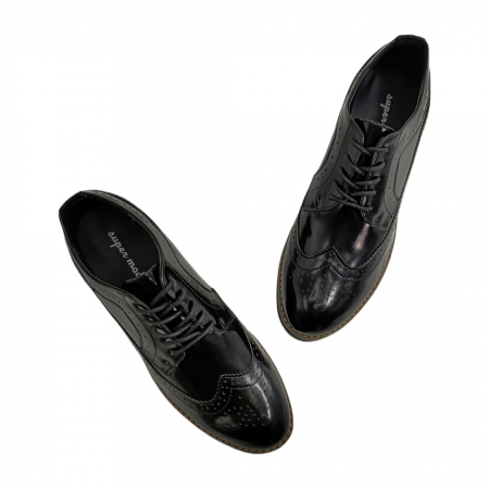 Pantofi office stil Oxford 52180negru [6]