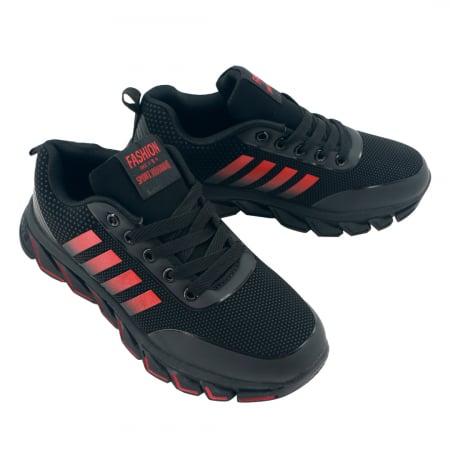 Pantofi sport A0915negru/rosu [6]