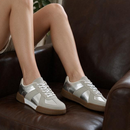 Damă - Pantofi sport B25-2516argintiu