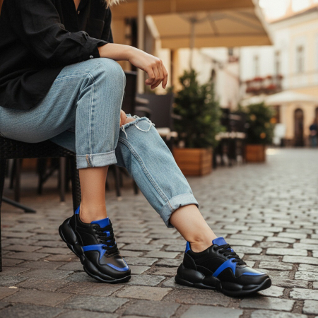 ÎNCĂLȚĂMINTE DAMĂ 39.99 - Pantofi sport BG-328albastru