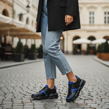 ÎNCĂLȚĂMINTE DAMĂ 39.99 - Pantofi sport BG-328albastru