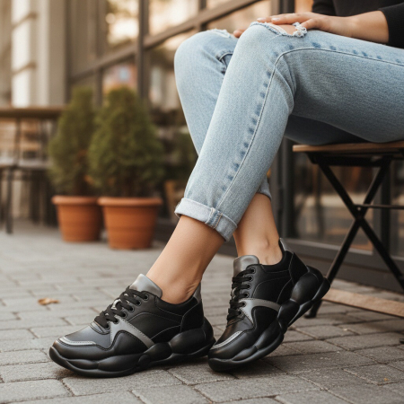 ÎNCĂLȚĂMINTE DAMĂ 39.99 - Pantofi sport BG-328gri