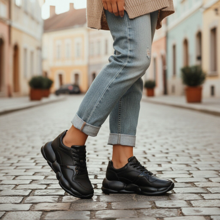 ÎNCĂLȚĂMINTE DAMĂ 39.99 - Pantofi sport BG-328negru