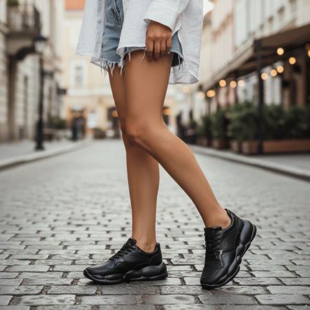 ÎNCĂLȚĂMINTE DAMĂ 39.99 - Pantofi sport BG-328negru