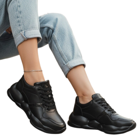 ÎNCĂLȚĂMINTE DAMĂ 39.99 - Pantofi sport BG-328negru