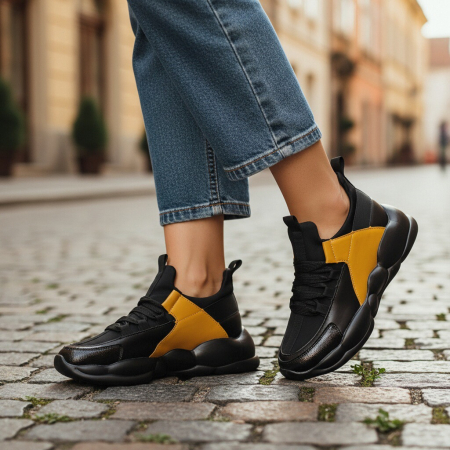 ÎNCĂLȚĂMINTE DAMĂ 39.99 - Pantofi sport BG-330galben