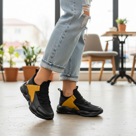 ÎNCĂLȚĂMINTE DAMĂ 39.99 - Pantofi sport BG-330galben