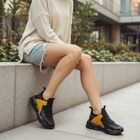 ÎNCĂLȚĂMINTE DAMĂ 39.99 - Pantofi sport BG-330galben