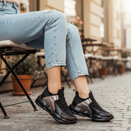 ÎNCĂLȚĂMINTE DAMĂ 39.99 - Pantofi sport BG-330gri