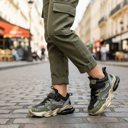 Pantofi sport de copii - Pantofi sport GC45khaki