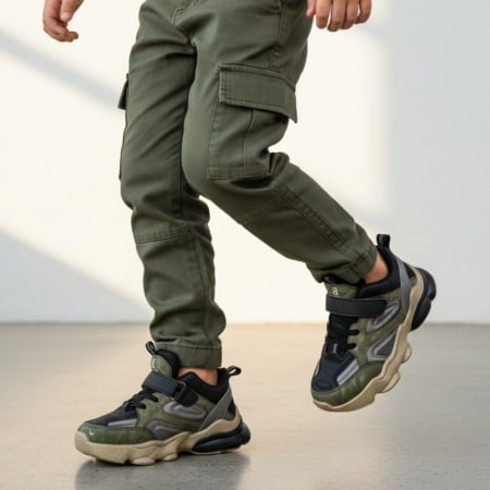 Pantofi sport de copii - Pantofi sport GC45khaki