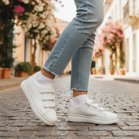 Pantofi sport de damă - Pantofi sport HQ-1004alb