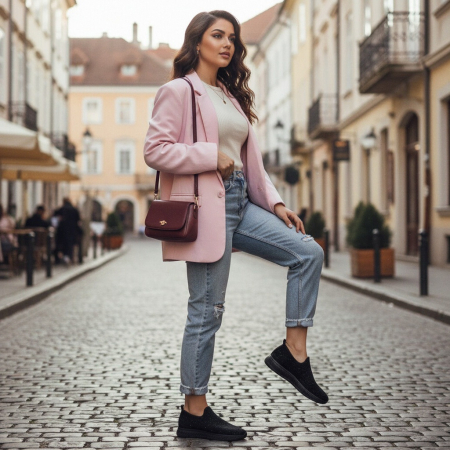 Pantofi sport de damă - Pantofi sport HQ-1029-158negru