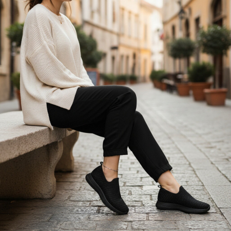 Pantofi sport de damă - Pantofi sport HQ-1029-158negru