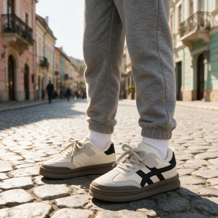 Pantofi sport de copii - Pantofi sport imblaniti KL85191bej