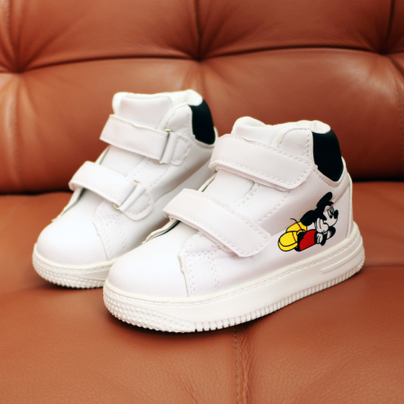 Ghete - Pantofi sport inalti 68alb/negru