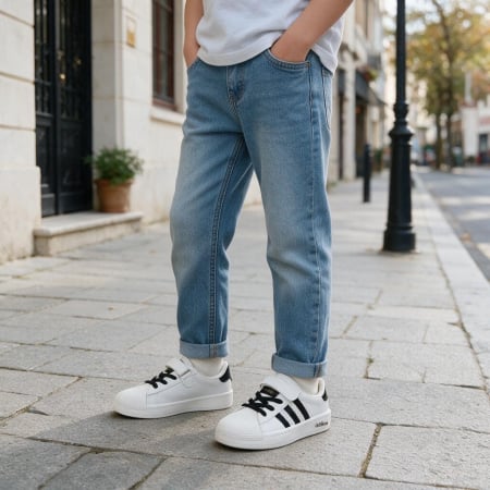 Copii - Pantofi sport MC211alb/negru