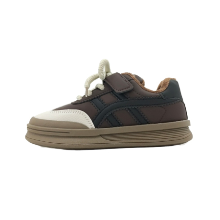 Pantofi sport de copii - Pantofi sport imblaniti KL85191maro