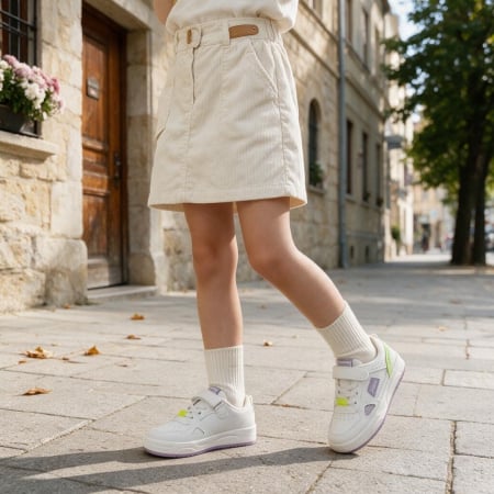 Copii - Pantofi sport MC262alb/mov