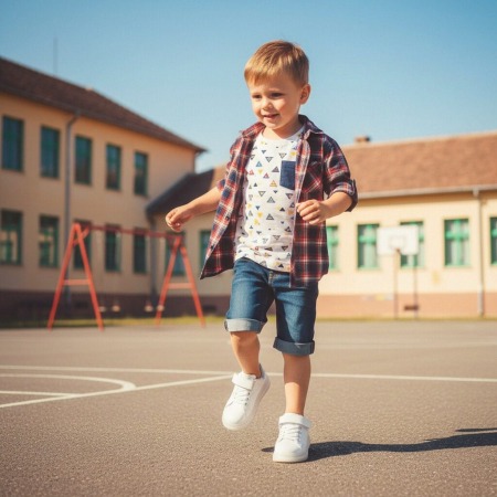 Pantofi sport de copii - Pantofi sport TC-01-02alb