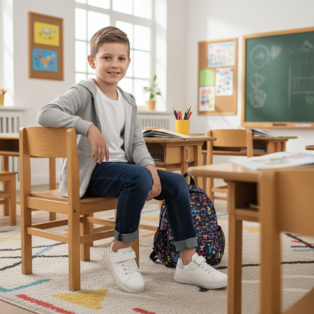 Pantofi sport de copii - Pantofi sport TC-01-02alb