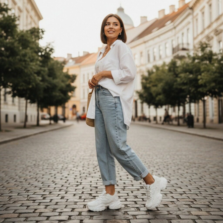 Pantofi sport de damă - Pantofi sport W33-2bej