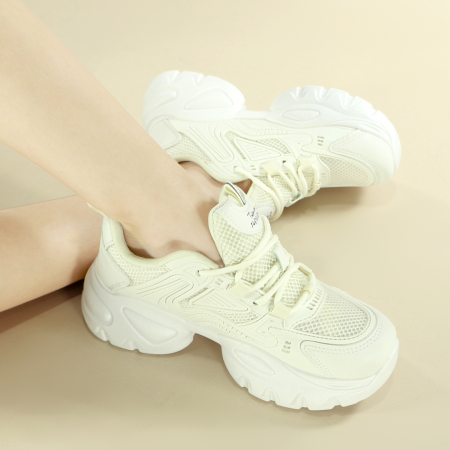 Pantofi sport de damă - Pantofi sport W33-2bej