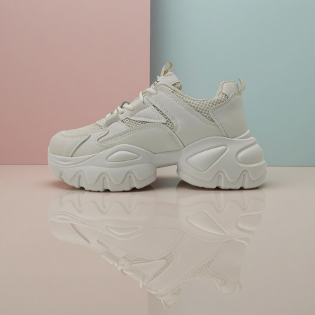Pantofi sport de damă - Pantofi sport W33-3bej