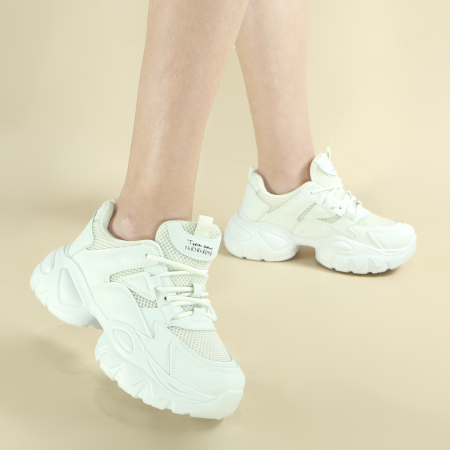 Pantofi sport de damă - Pantofi sport W33-3alb