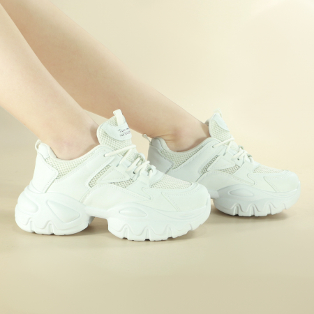 Pantofi sport de damă - Pantofi sport W33-3alb