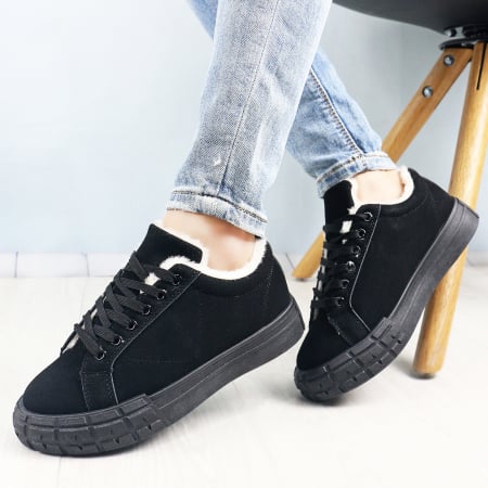 Pantofi sport de damă - Pantofi sport imblaniti D2113