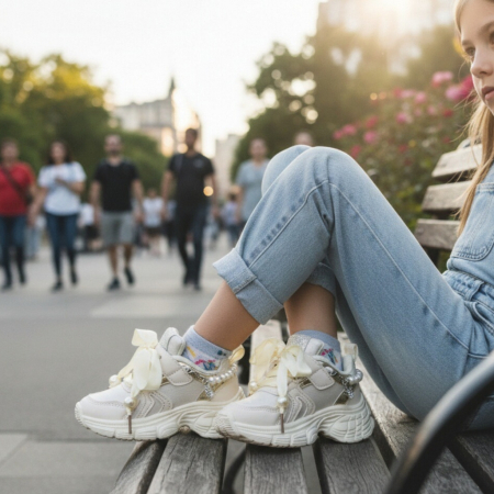 Pantofi sport de copii - Pantofi sport XA-152-153alb