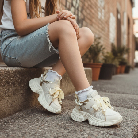 Pantofi sport de copii - Pantofi sport XA-152-153alb