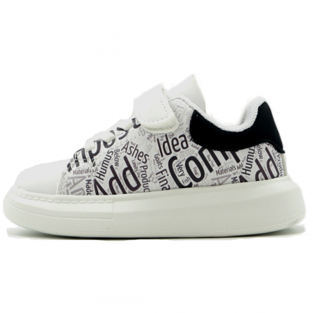 Pantofi sport de copii - Pantofi sport ZG-047alb/negru