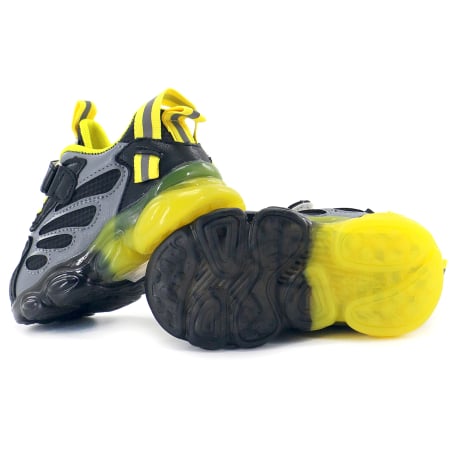 Copii - Pantofi sport Z-82Cnegru/galben