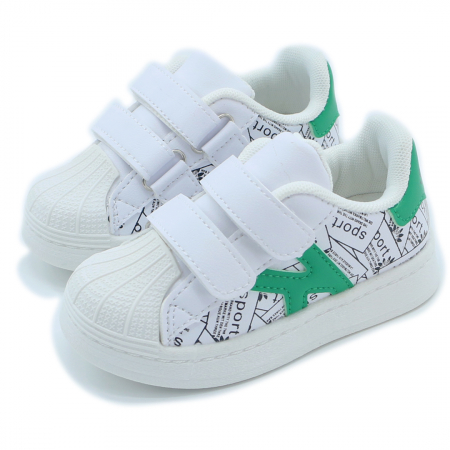 Pantofi sport de copii - Pantofi sport ZG-078alb/verde