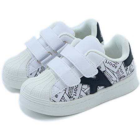 Pantofi sport de copii - Pantofi sport ZG-078alb/negru