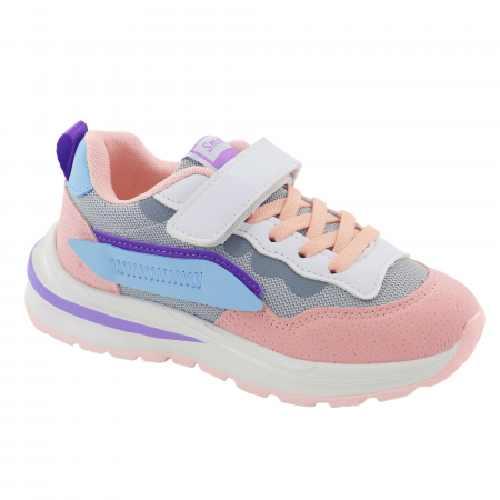 Pantofi sport de copii - Pantofi sport ZG-086gri/roz